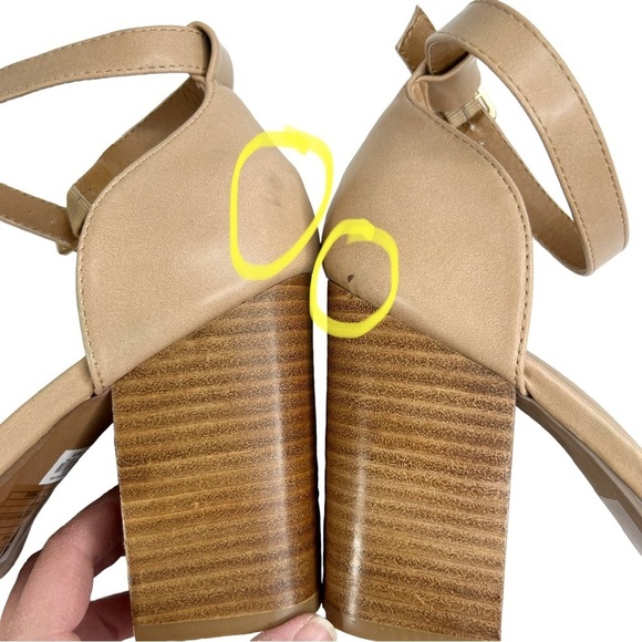 Torrid Red Braided Strap Stacked Block Heel Ankle Strap Sandals - Picture 9 of 16